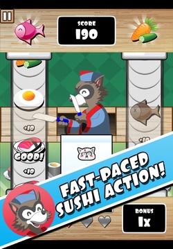 Raccoon Sushi Chef游戲截圖1
