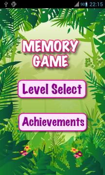 Memory Kids Game - Animals游戏截图1