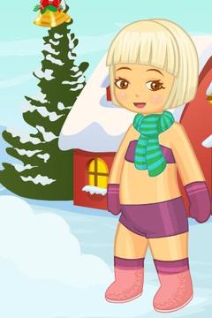 X-Mas Snow Kid Dress Up游戲截圖1