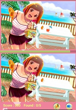 Girl Anime Find The Difference游戲截圖4