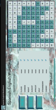Spanish English Wordsearch游戲截圖4