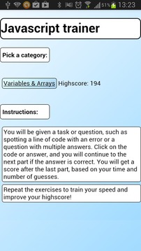 Javascript Trainer游戲截圖2