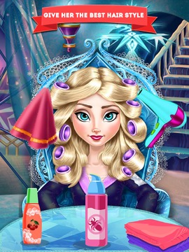 Ice Queen Hair Salon Makeover游戏截图1