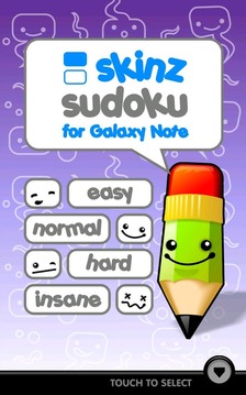 Skinz Sudoku for Galaxy Note游戲截圖2