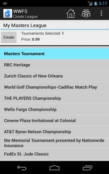 Tour Fantasy Golf游戲截圖4