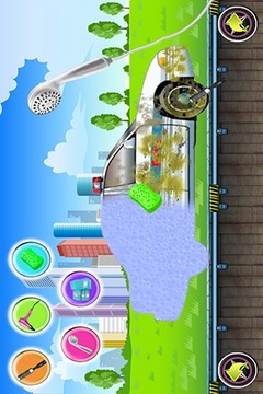 Police Car Wash Salon Game游戲截圖3