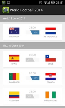 World Football 2014 Reminder游戲截圖1