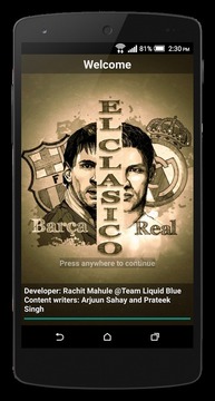 EL Clasico Fan App Football游戲截圖1