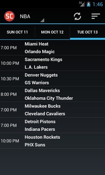 ScoreCenter Livescore游戲截圖4