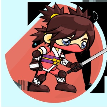 Ninjia Gril Gravity Flip游戲截圖3