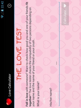 Love Calculator HD+游戲截圖3