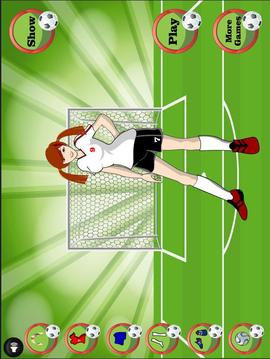 Girl Footballer Dressup游戲截圖2