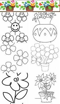 Flowers Painting Coloring game游戲截圖1