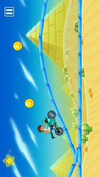diego bike race in jungle游戲截圖3