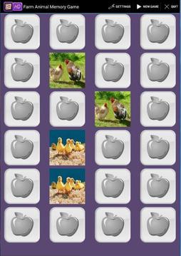Farm Animal Memory Game游戲截圖2