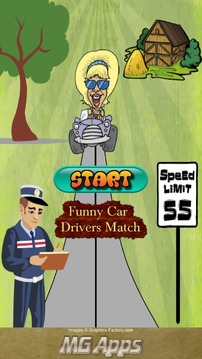 Funny Car Drivers Match游戲截圖1