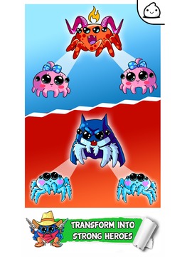 Spider Evolution - Idle Cute Kawaii Clicker游戲截圖1