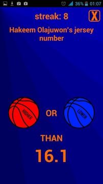 Higher or Lower: Basketball游戲截圖4
