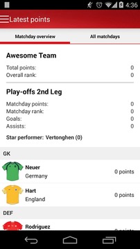 UEFA Euro Qualifiers Fantasy游戲截圖4
