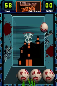 Basketball Free Throw: Zombie游戲截圖2