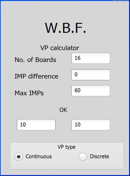 WBF VP scale calculator游戲截圖2