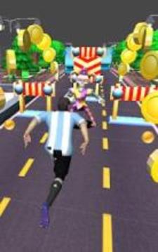 Subway Soccer Run World - 3D Soccer Run游戲截圖1