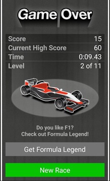 Formula Scroller - Tap GP Cars游戲截圖3