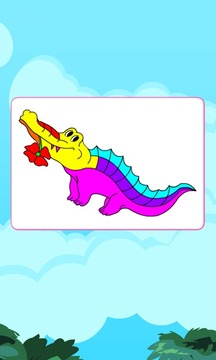 Coloring Proud Alligator游戲截圖3