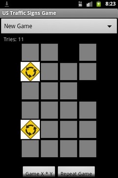 US Traffics Signs Memory Game游戲截圖2