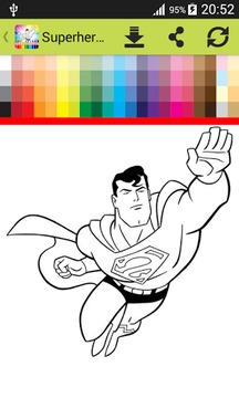 Coloring Book Superheroes游戲截圖2