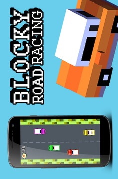 Mine Blocky Road Racing游戲截圖3