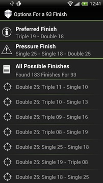 DartPro Finish Calculator游戲截圖2