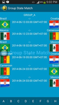 World Cup Schedule 2014游戲截圖3