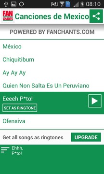 Mexico - Canciones del Mundial游戲截圖5