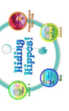 Hiding Hippos Memory Game Free游戲截圖1