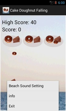Cake Doughnut Falling Game游戲截圖3