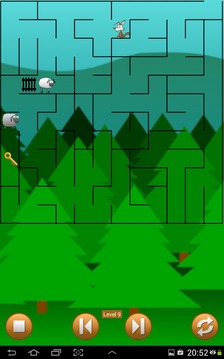 Lamb and Wolf Maze Puzzle游戲截圖1