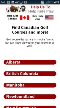 Golf Courses Canada游戲截圖1