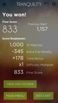 Tranquility Match Memory Game游戲截圖5