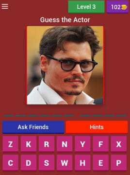 Hollywood Actors Quiz Guess游戲截圖3