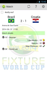 Brazil World Cup Fixture游戲截圖1