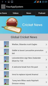 Bazinga Live Cricket Scores游戏截图4