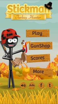 Stickman Turkey Hunter Free游戲截圖1