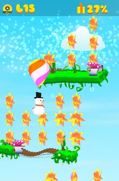 Snowman Falldown Game - Free游戲截圖1