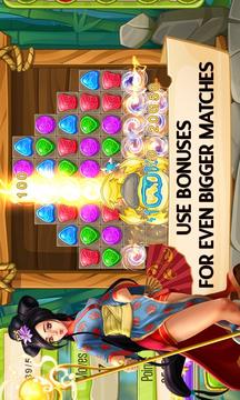 Gem Legends Free. Match 3游戲截圖1