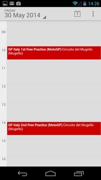 2014 Moto GP Race Calendar游戲截圖5
