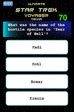 Star Trek Voyager Trivia游戲截圖2