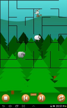 Lamb and Wolf Maze Puzzle游戲截圖4