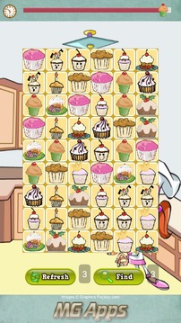 Cupcake Bakery Match游戲截圖2
