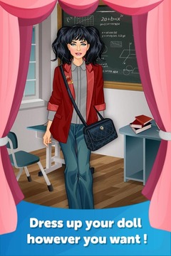 College girl Dressup Makeover游戲截圖1